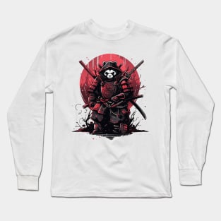 samurai panda Long Sleeve T-Shirt